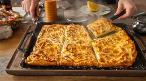 « Fini de surveiller la poêle » : cette crêpe salée au four se découpe comme un gâteau et régale toute la famille